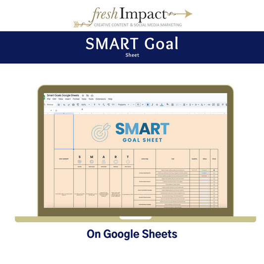 SMART GOAL Sheet (Google Sheets)