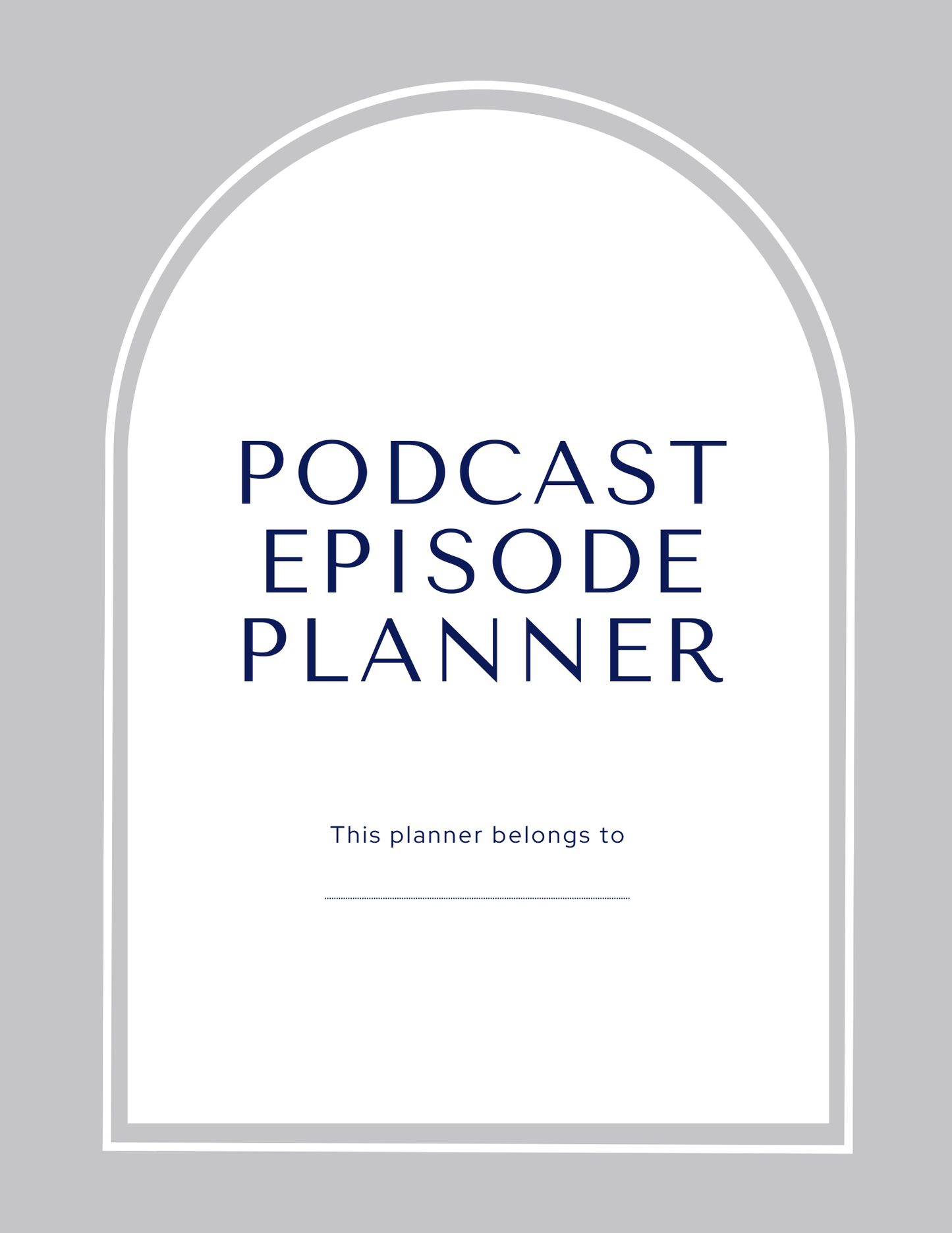 Podcast Episode Planner