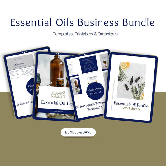 Essential Oils Business Kit – Templates, Printables & Organizers